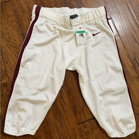 Men’s Nike Football Pants White and Maroon - size XL - Picture 1 of 2